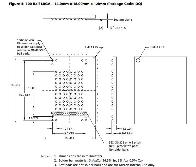 MTFC4GLDDQ-4M IT Dimensions